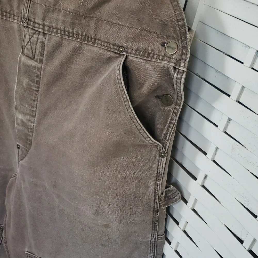 Carthartt Vintage Men's Brown Work Overall Pants Size 42
